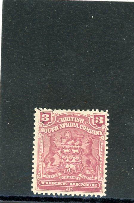 Rhodesia 1898 Scott# 63 Mint LH
