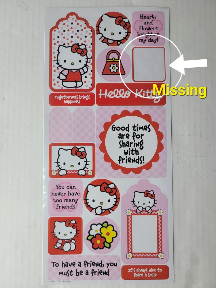 350+ Sanrio Hello Kitty Stickers/Assorted Lot 2004, 2007, 2009