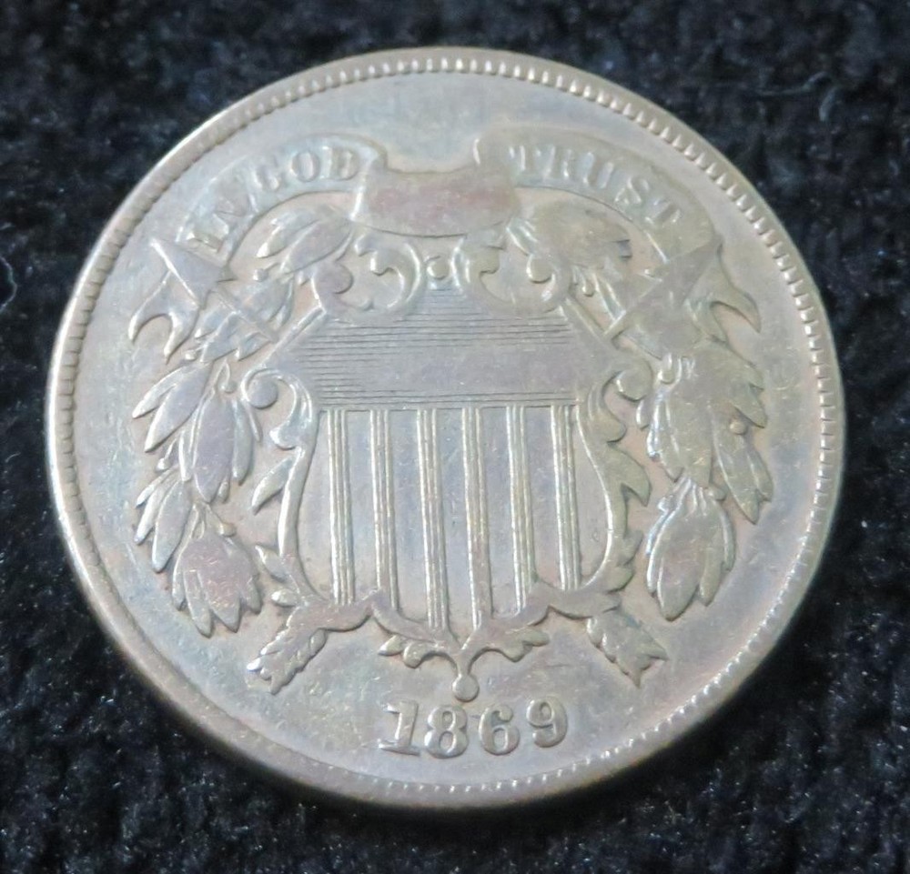 1869 Two Cent Piece * 5477