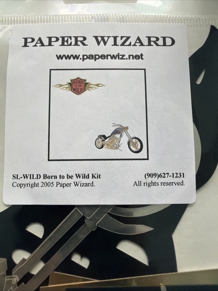 Paper Wizard Harley Davidson Die Cut