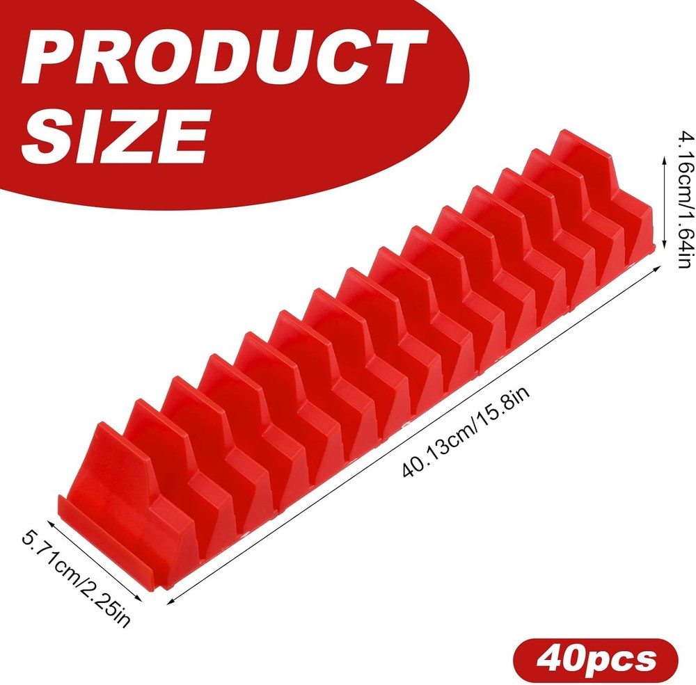 40-80PCS Magnetic Modular Wrench Organizer Compact Tool Storage Slots Hold Tools