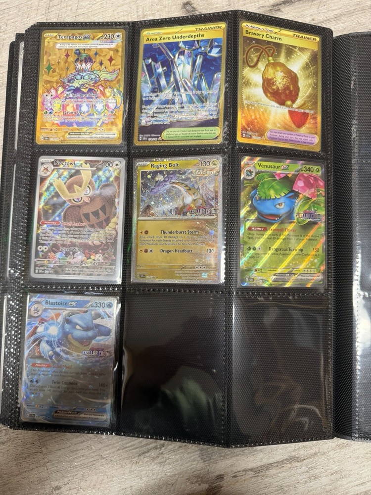 Pokemon Stellar Crown: Master Set Plus 3 Stamps Binder Included