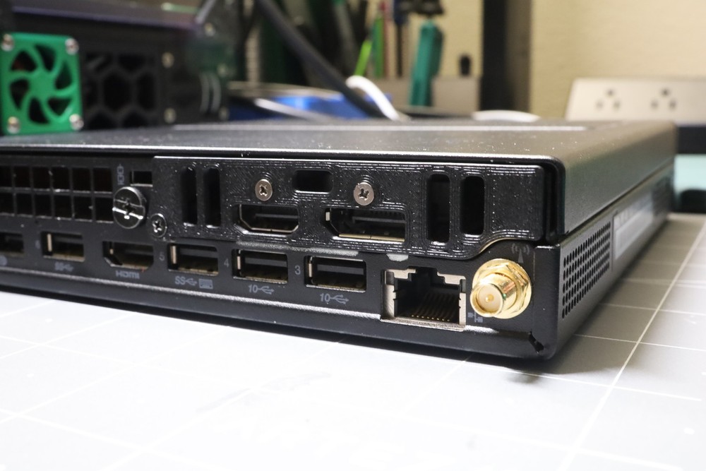 Lenovo M90q GPU Bracket IO Shield for AMD RX 6400 Low Profile