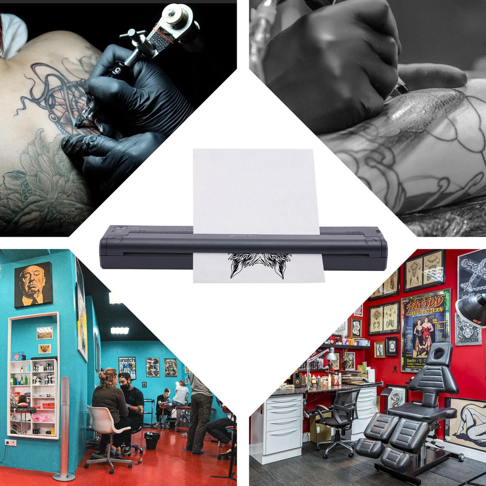 Wireless Tattoo Thermal Stencil Maker Tattoo Transfer Copier Printer Machine
