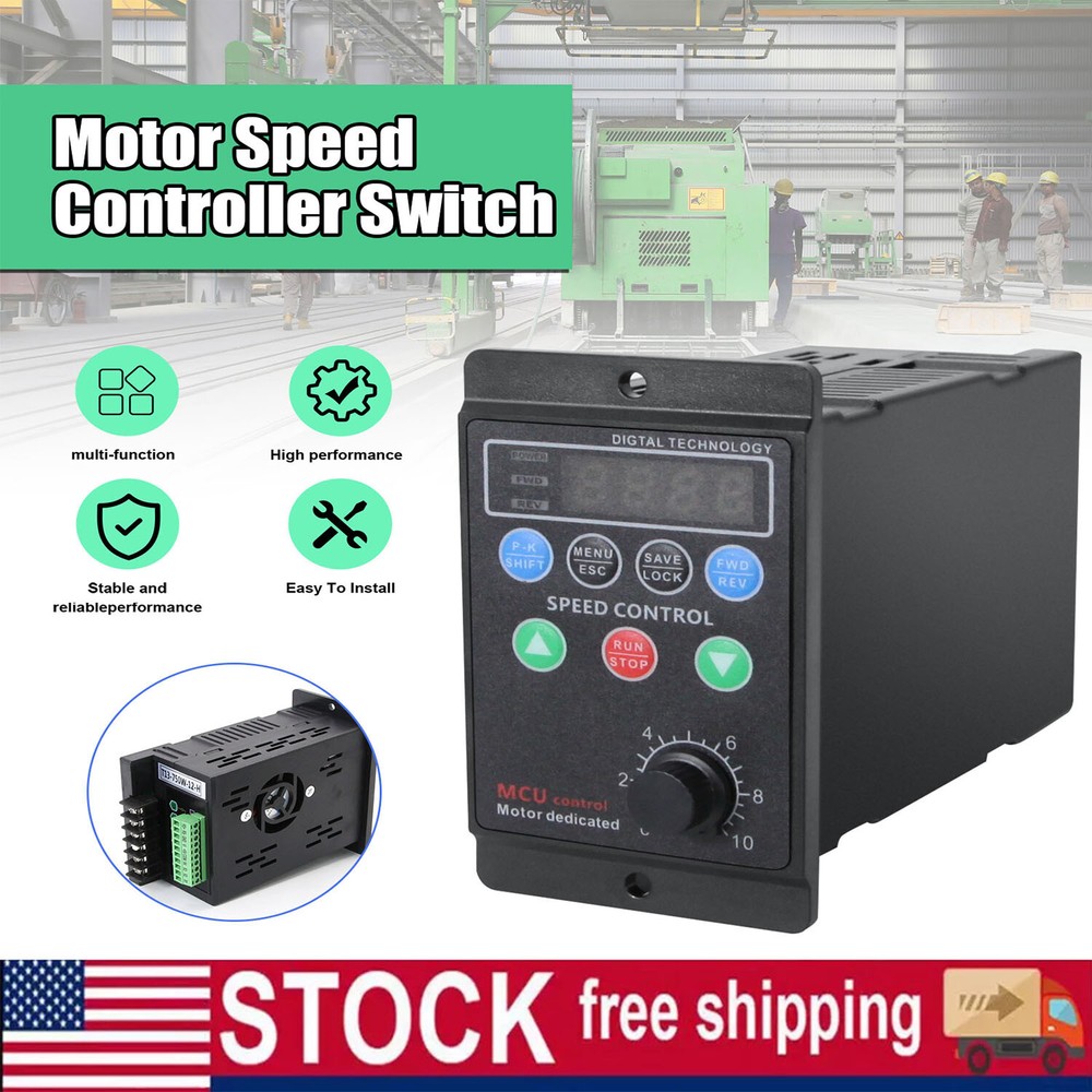 Single To 3 Phase 750W 1HP 110/220V Variable Frequency Drive Inverter VFD VSD