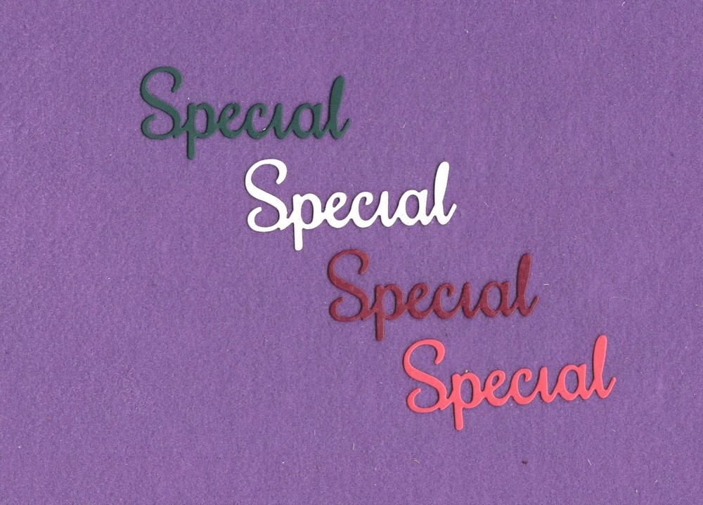 SPECIAL # 3 die cuts scrapbook cards