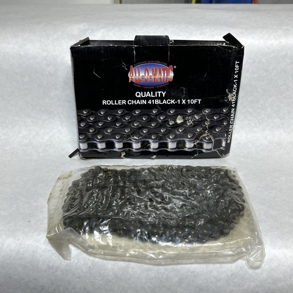 All-O-Matic Roller Chain 41Black-1X10’ Gate Chain