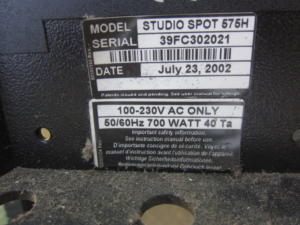 Studio Spot 575 10"X19" Cover, Used