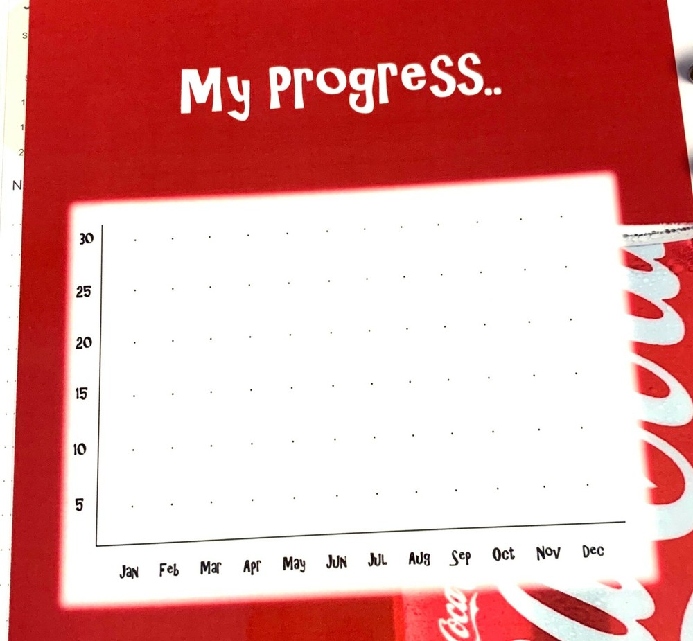 Drop the Coke (Soda Drink) Dashboard Insert 4 use with Happy Planner