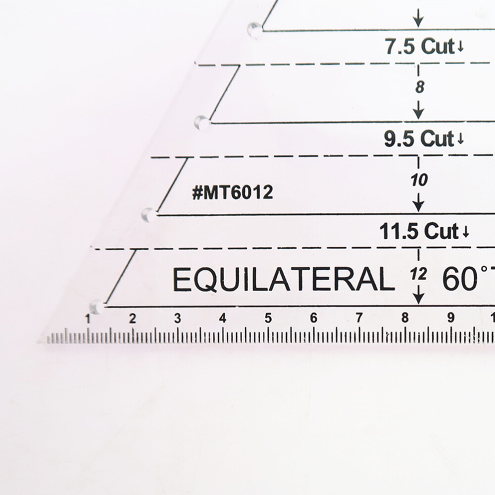 Patchwork Ruler 60 Degree Triangle Quilting Ruler Patchwork Acrylic Template