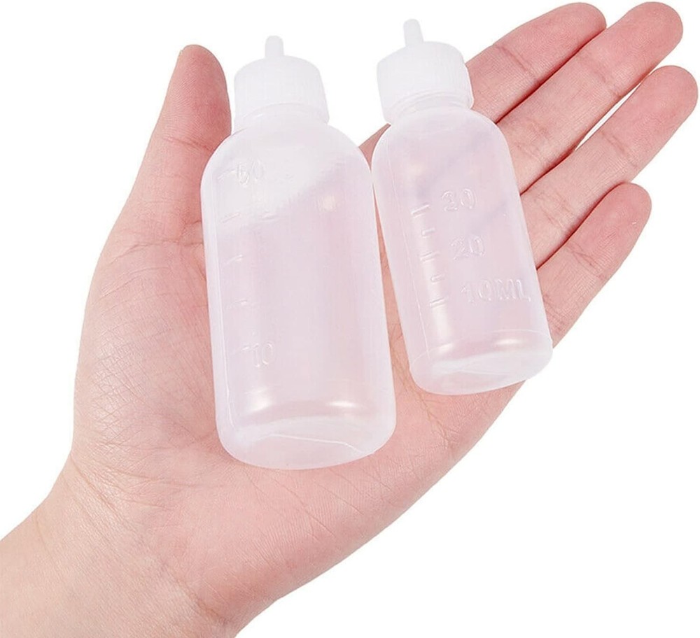 Reusable 50cc Glue Squeeze Bottles - Perfect for Precise Crafting Needs