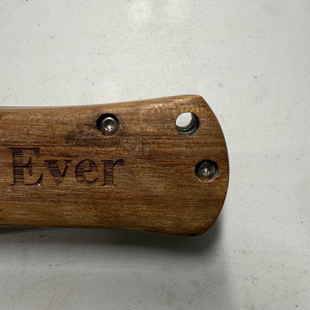 Personalized 4.5 Inch Wood Handle Foldable Pocket Knife