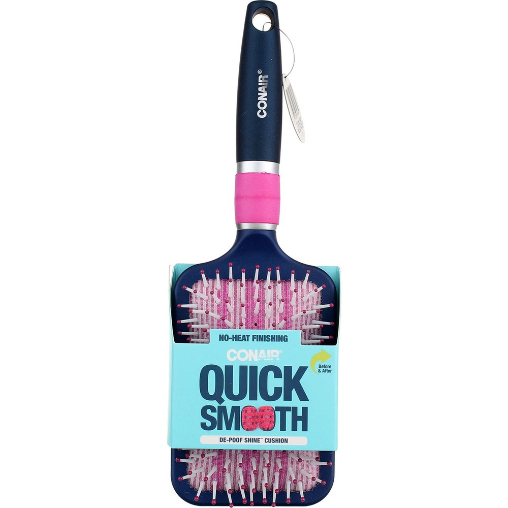 2 Pack Conair Quick Smooth Paddle Hair Brush