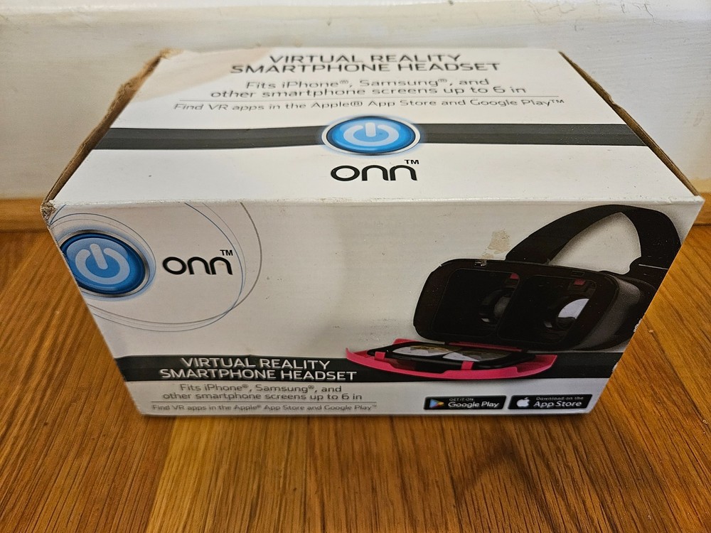 Onn Virtual Reality Smartphone Headset Fits Samsung, iPhone, Android