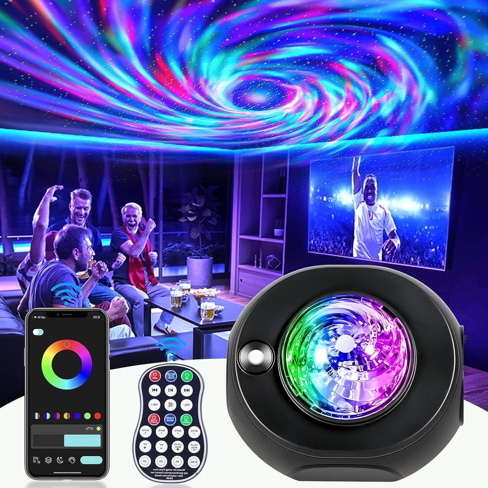 Galaxy Night Light Projector with Remote Control, Bluetooth Music Speaker & 5 Wh