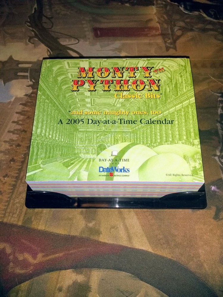 Monty Python 2005 Day At A Time Desk Calendar