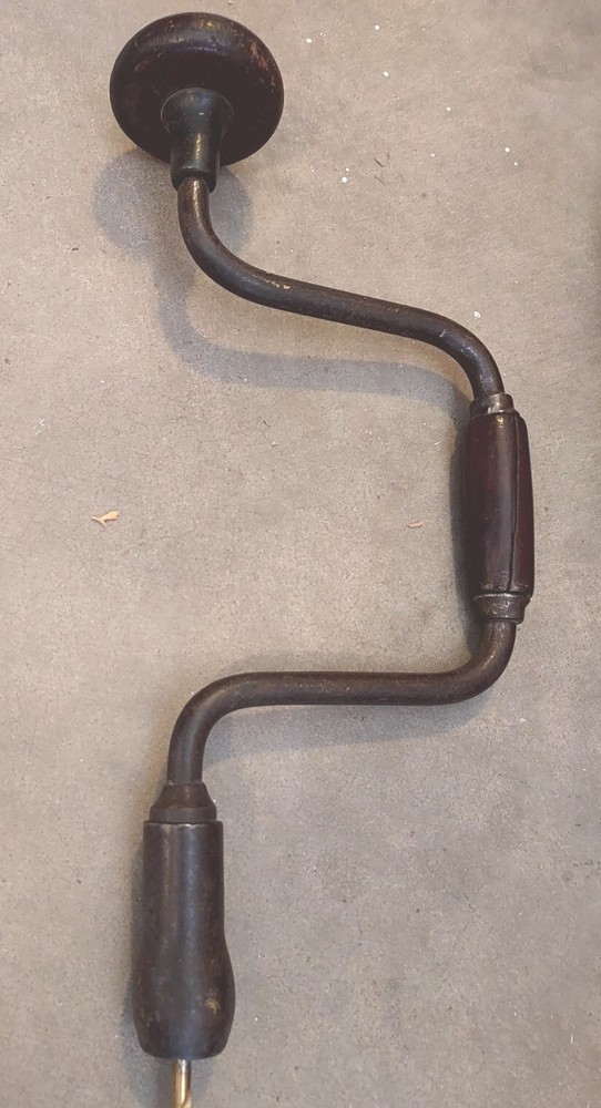 Antique Wood Handle Manual Wood Drill