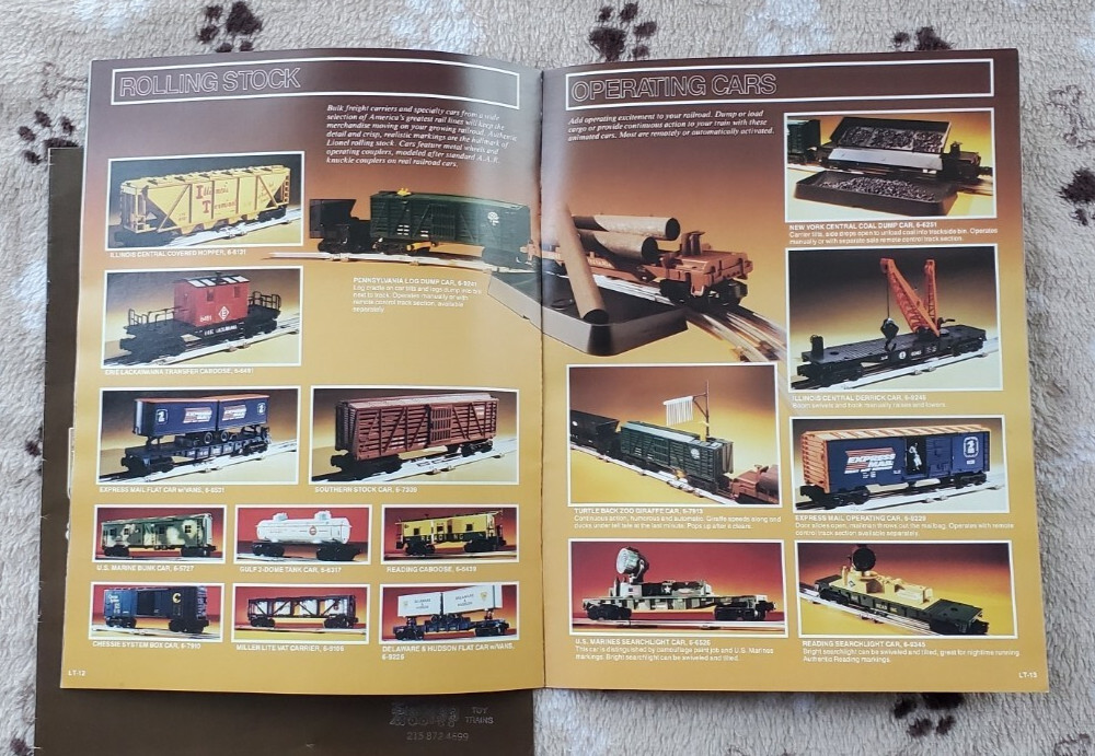 Two 1985 Fundimensions Lionel Trains Catalogs / Brochures
