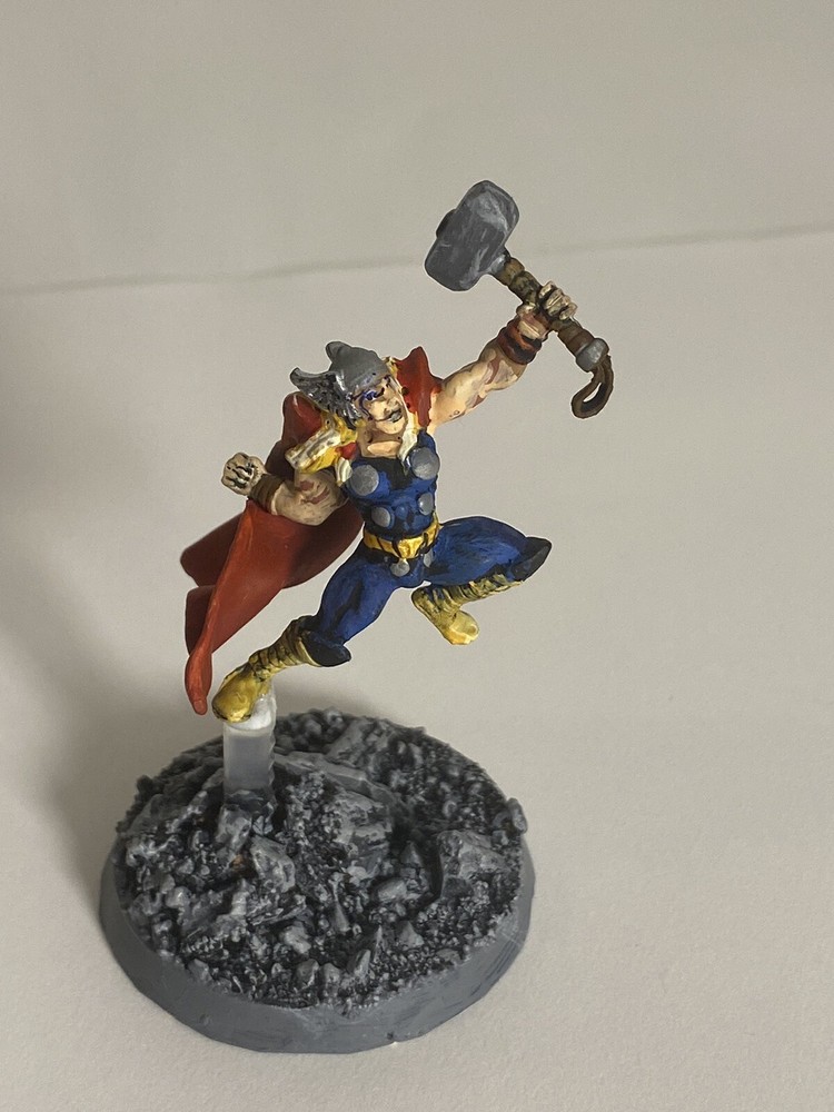 Marvel super hero Thor miniature 33mm plastic painted DT1
