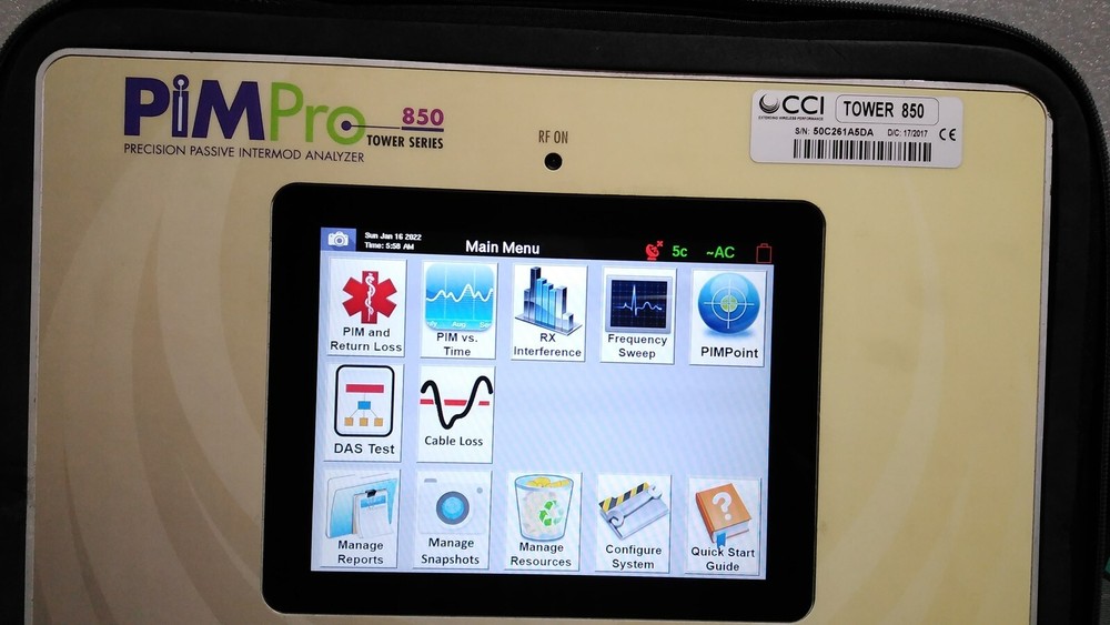 [Used] CCI / PimPro850 / Precision Passive Intermod Analyzer, 1pcs