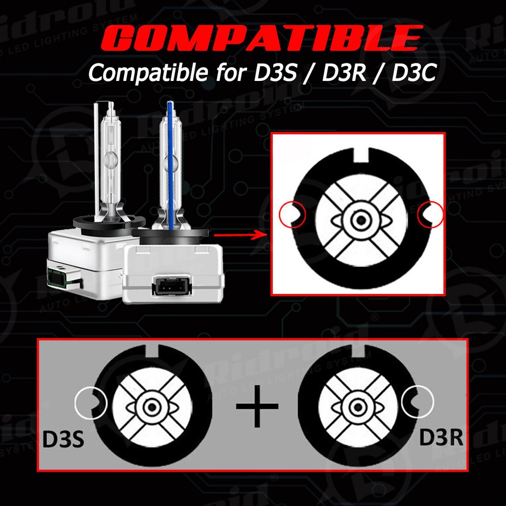 OEM Xenon HID Replace Headlight D3S Bulb 6000K For Audi A1 A3 A4 A5 A6 A7 Q3 Q5