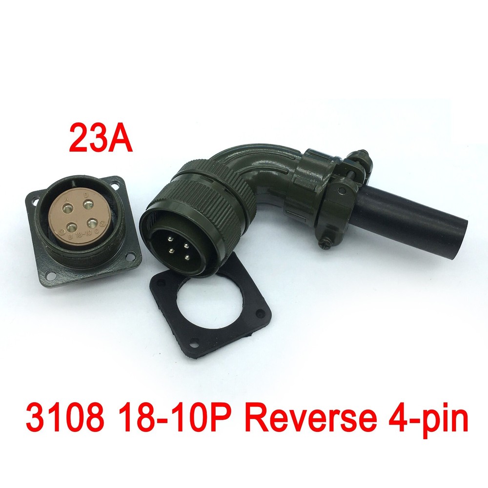 Reverse 4-pin core 90° Aviation plug servo motor special plug socket 3108 18-10S