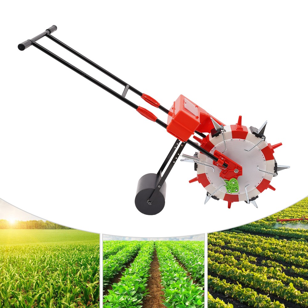 Garden Seed Planter Spreader Hand-Push Roller Seeder Precision Manual Seeder