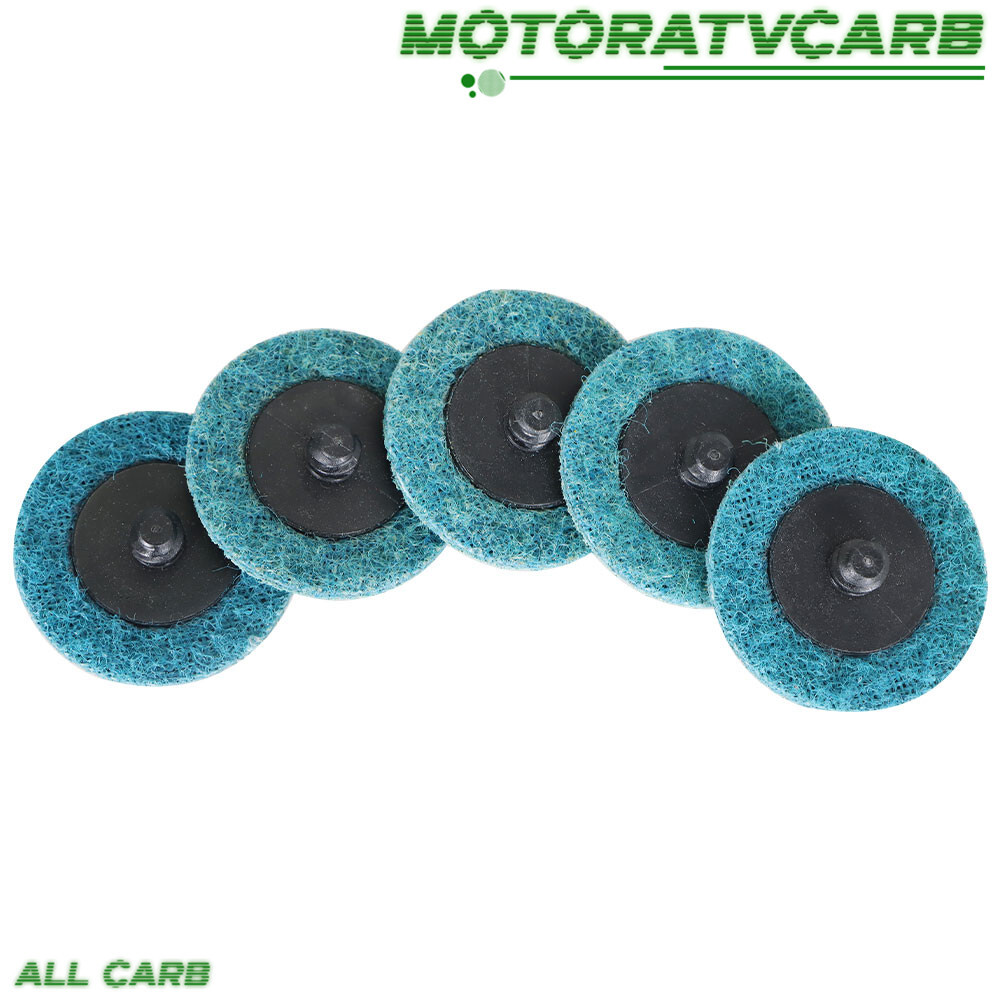 ALL-CARB 50Pcs 2" Fine Surface Conditioning Discs Roll Lock Grinder Sanding Pads