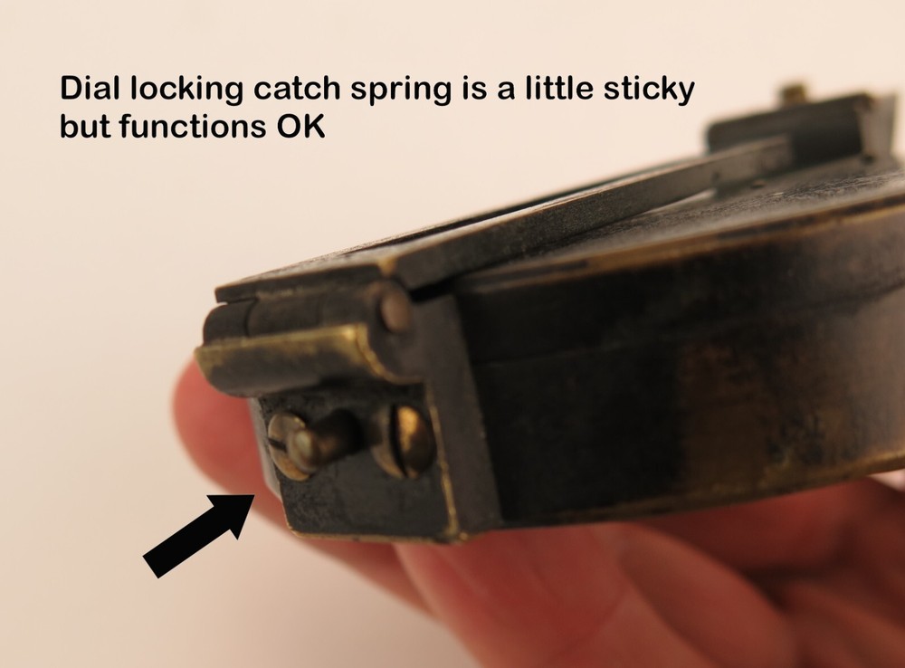 Hicks Compass military sighting and marching compass c1875