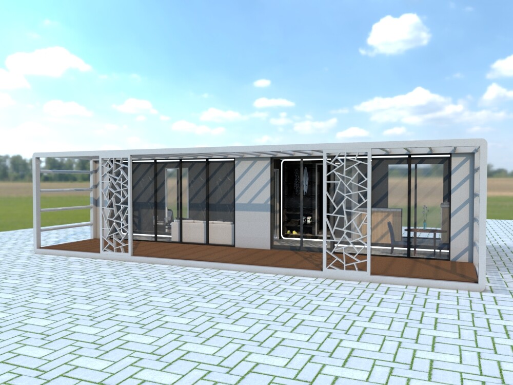 South Beach Pullout House Shipping Container Home 40' ft. Length Catalog