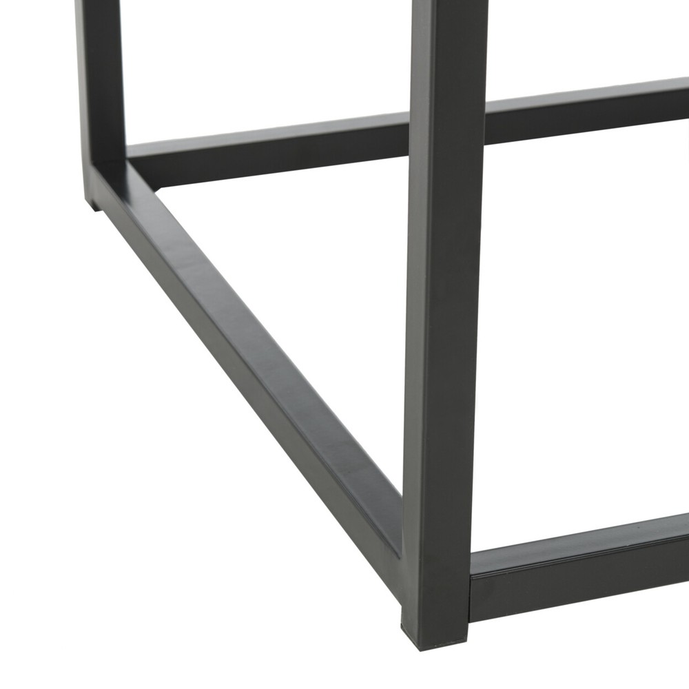 SAFAVIEH Baize End Table | Black |