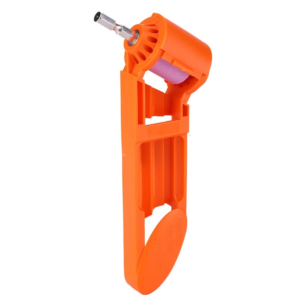 Orange Portable Drill Bit Sharpener Corundum Grinding Wheel Wood Process