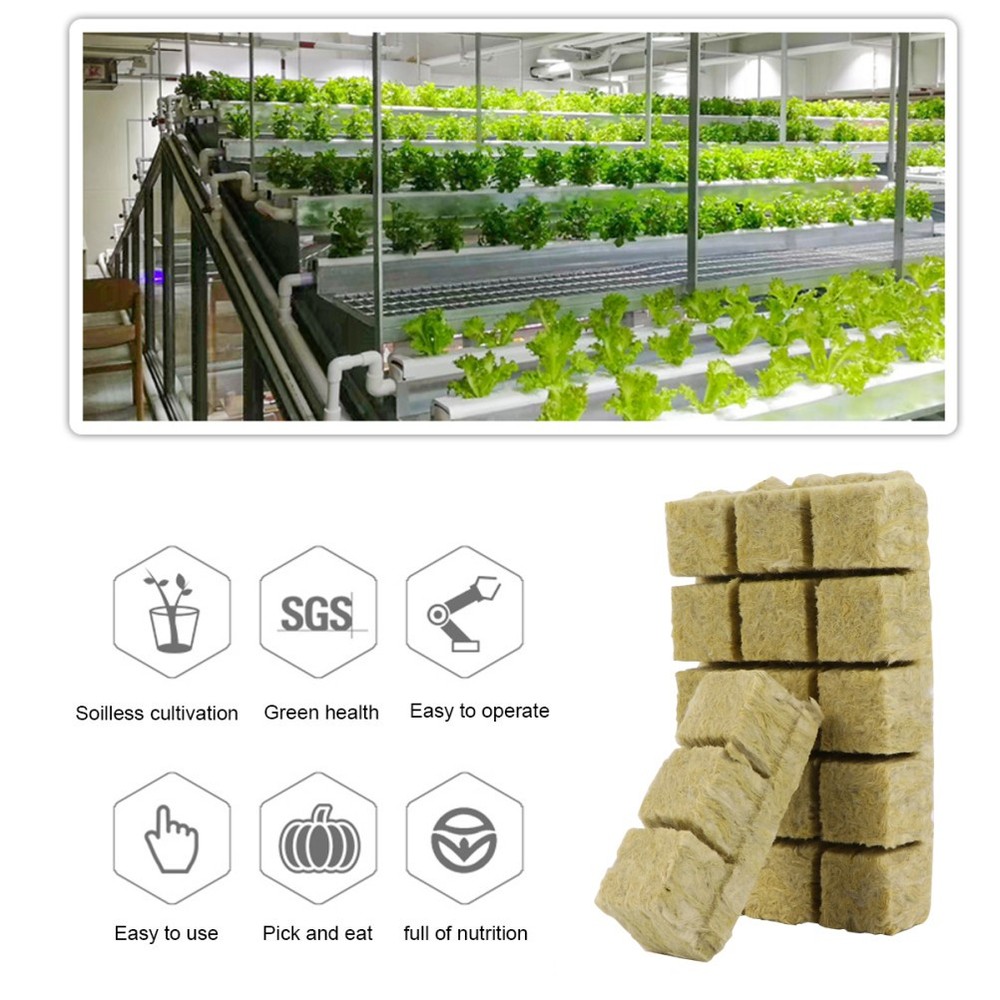 18 Pcs Hydroponic Medium Soilless Cultivation Planting Wool Block