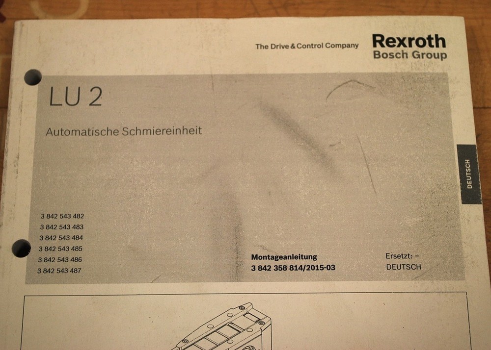 Rexroth LU 2 Automatic Lubrication Unit Manual - USED