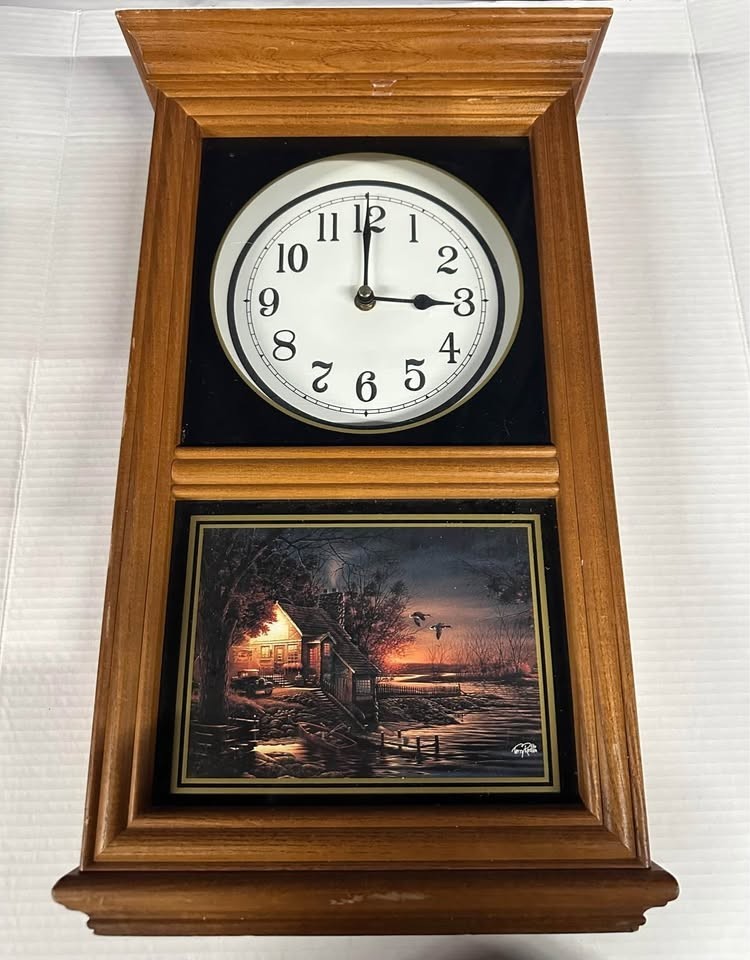 Terry Redlin Clock Table Or Wall "That Special Time"