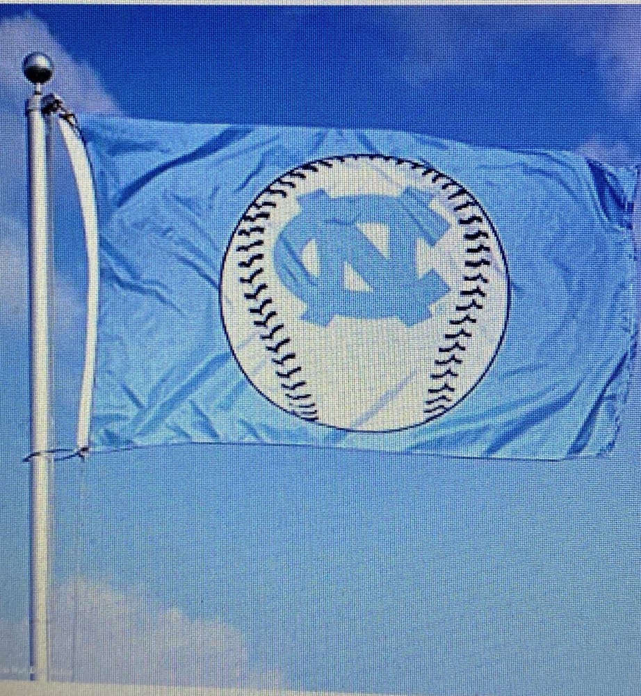 Silk Screened NC Baseball Flag New in Bag