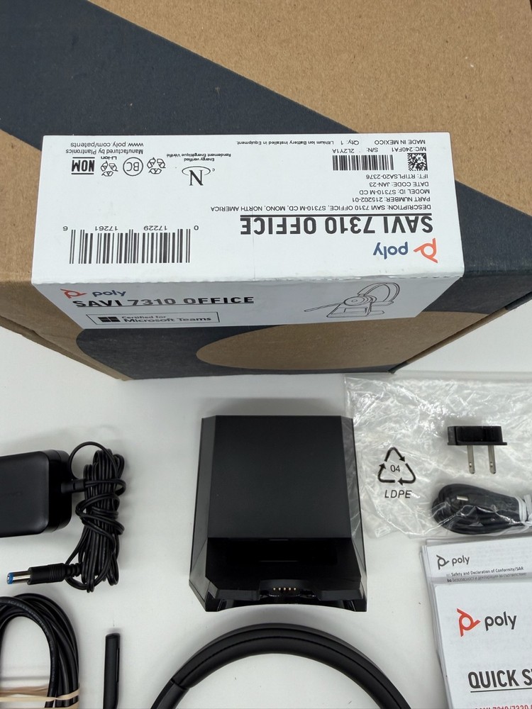 Poly Savi S7310-M CD Wireless Office Mono Headset System