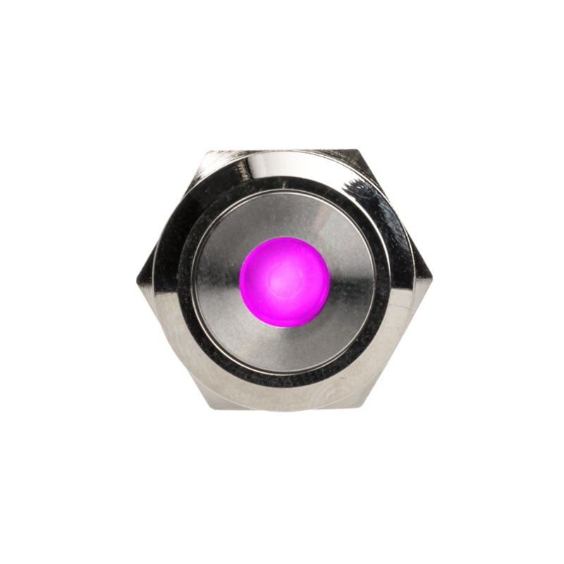 DimasTech Vandalism Switch/Button 19mm Silverline Dot RGB Steel PD210