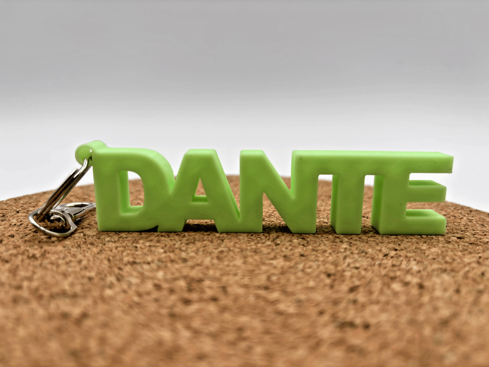3D Name Keychain, Custom Name Keychains, 3D Printed Personalized Gym Bag Tag