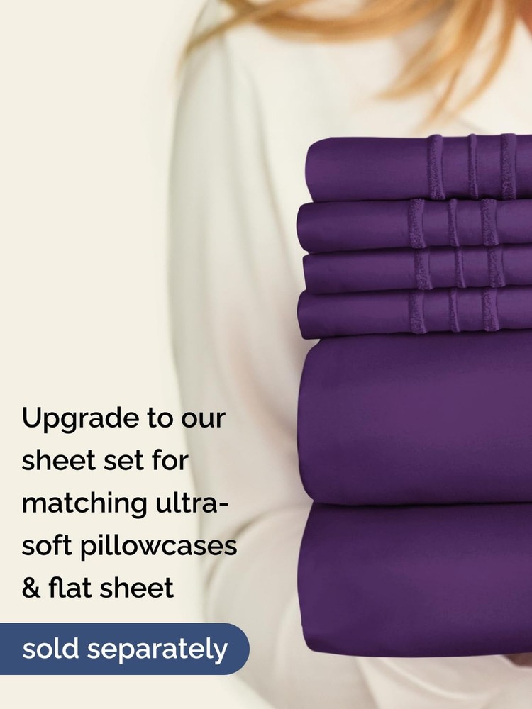 Extra Deep Twin Fitted Sheet - Hotel Luxury Single Fitted Sheet Only - Easily...