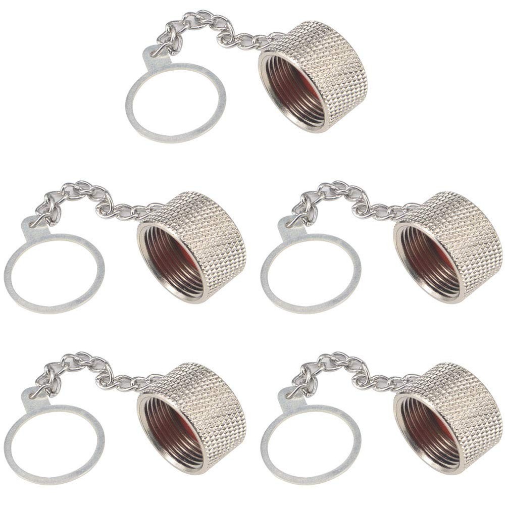 BOOBRIE 5-Pack UHF/N-Type Dust Cap UHF RF SO239 Connector