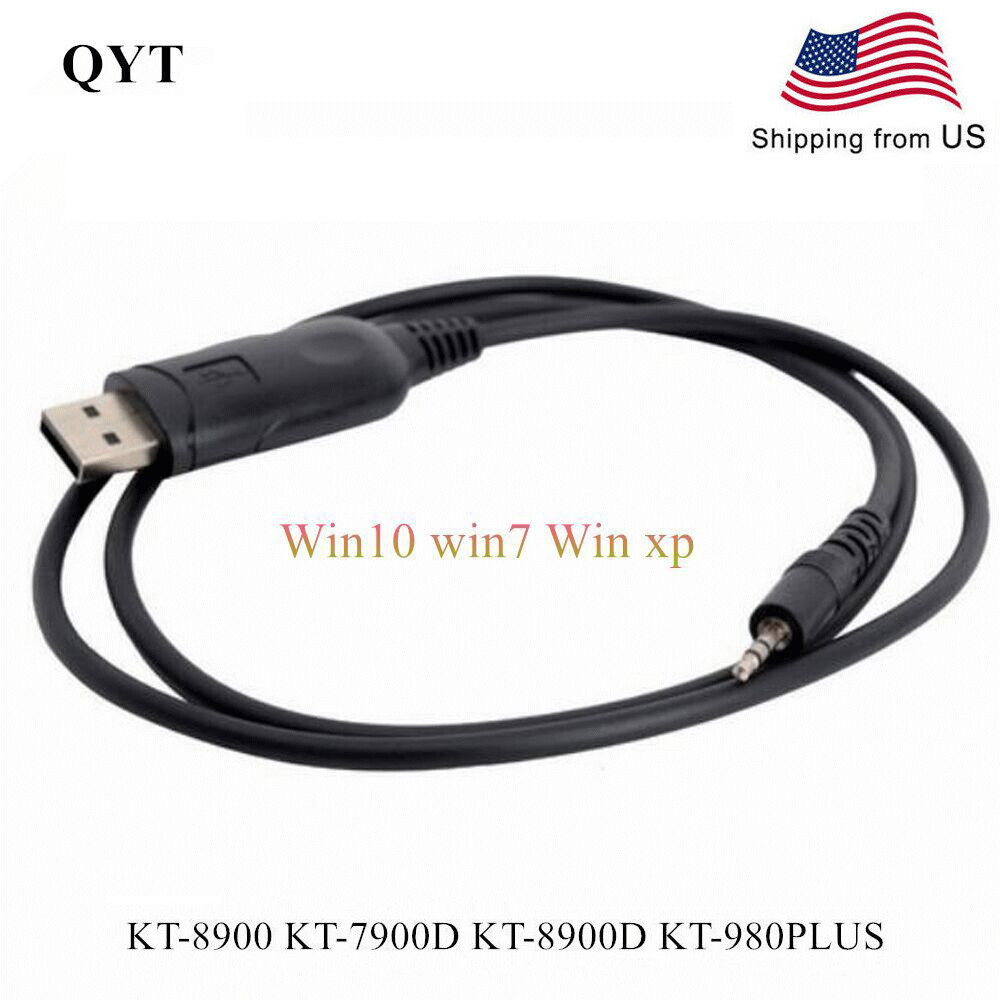 QYT USB Programming Cable For KT980PLUS KT8900 KT-7900D KT-780PLUS Two Way Radio