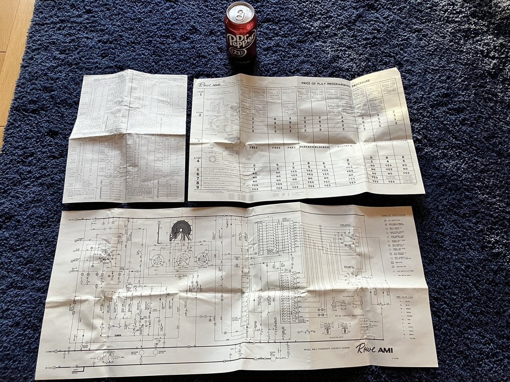 AMI/ROWE MM-2 Jukebox Large Factory Schematic