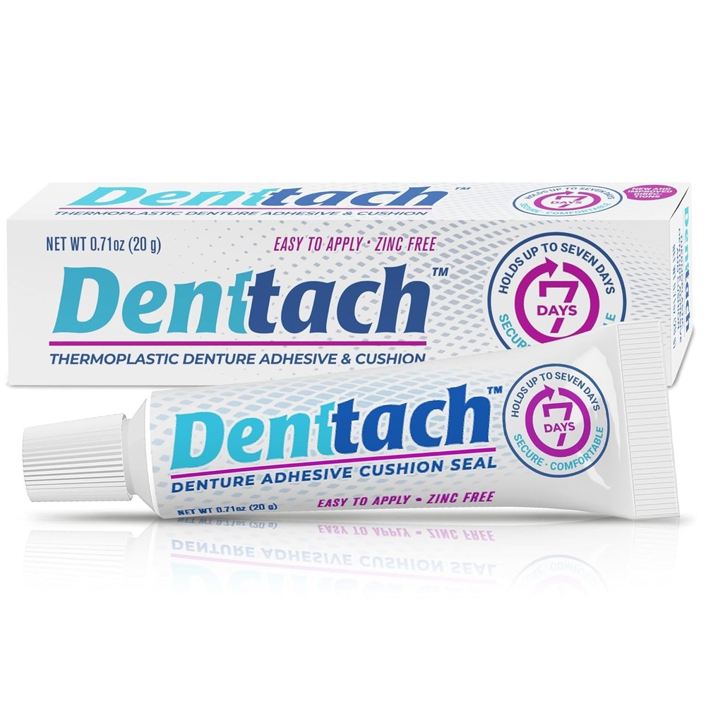 Denttach Seven Denture Adhesive, Thermoplastic Cushion,...