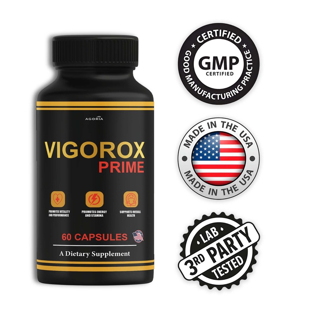 (5 Pack) Vigorox Prime Max Performance Supplement, VigoroxPrime Capsules