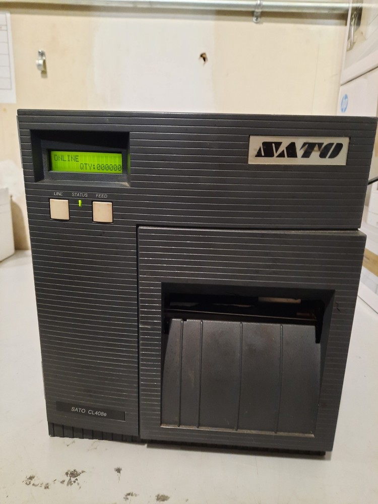 Sato CL408e Thermal Printer - (Powers on)-UNTESTED