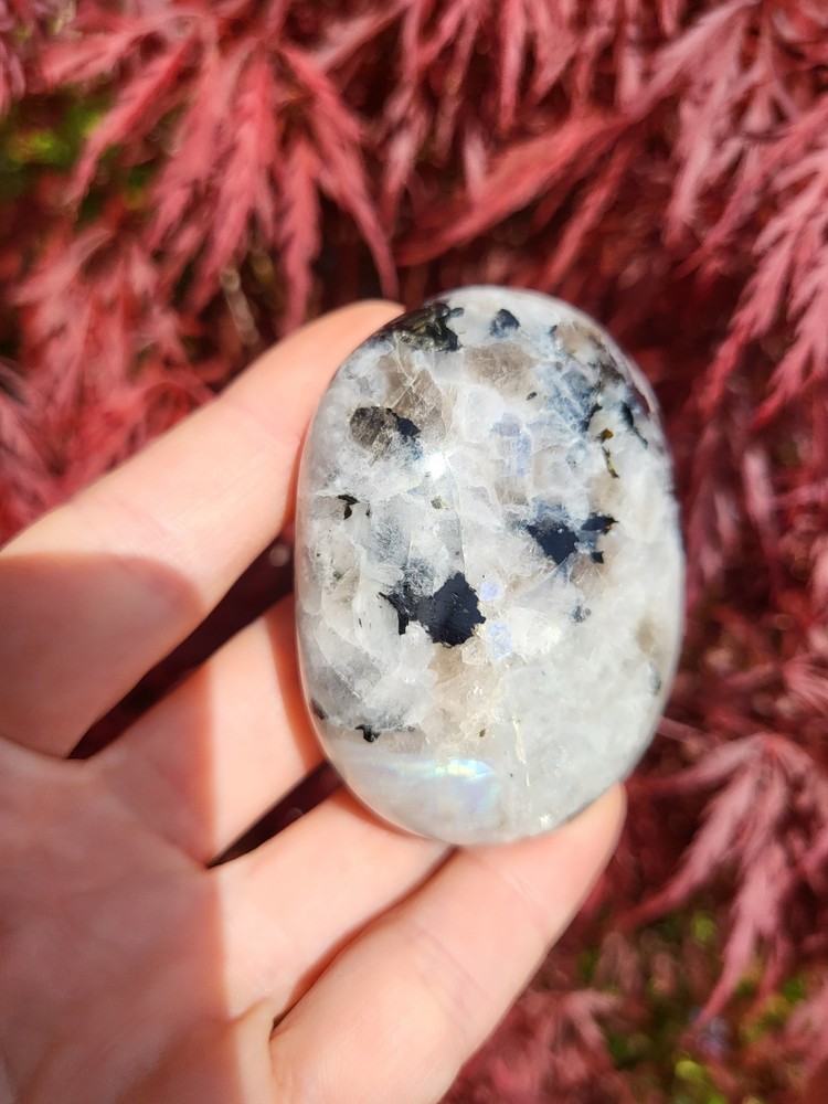 Rainbow Moonstone Palmstone *sale*