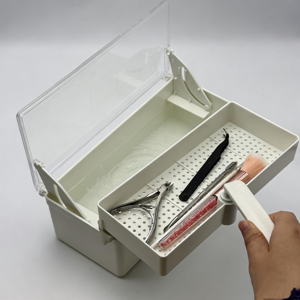 Elevating Filter Box Tool Cleaning Tray with Filter Mesh, Plastic Storage Tra...