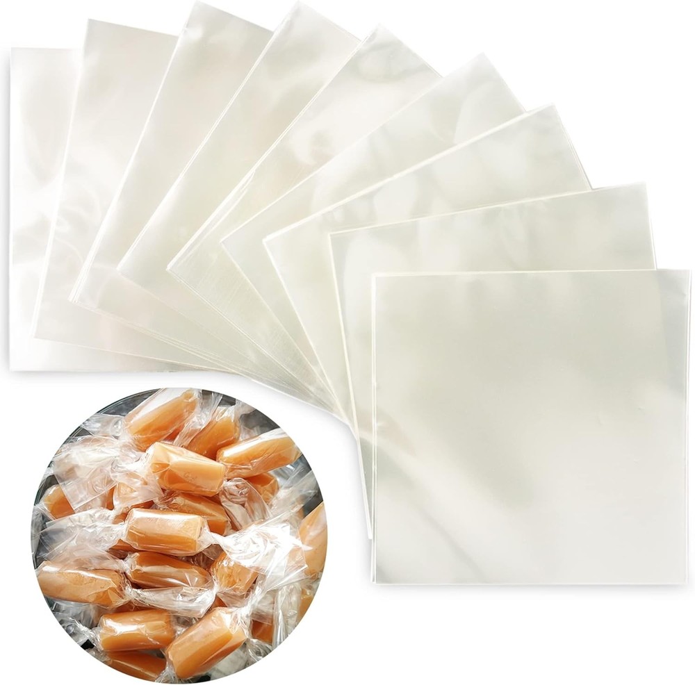 Clear Candy Wrappers for Carels - Natural Clear Cellophane Wrapper -