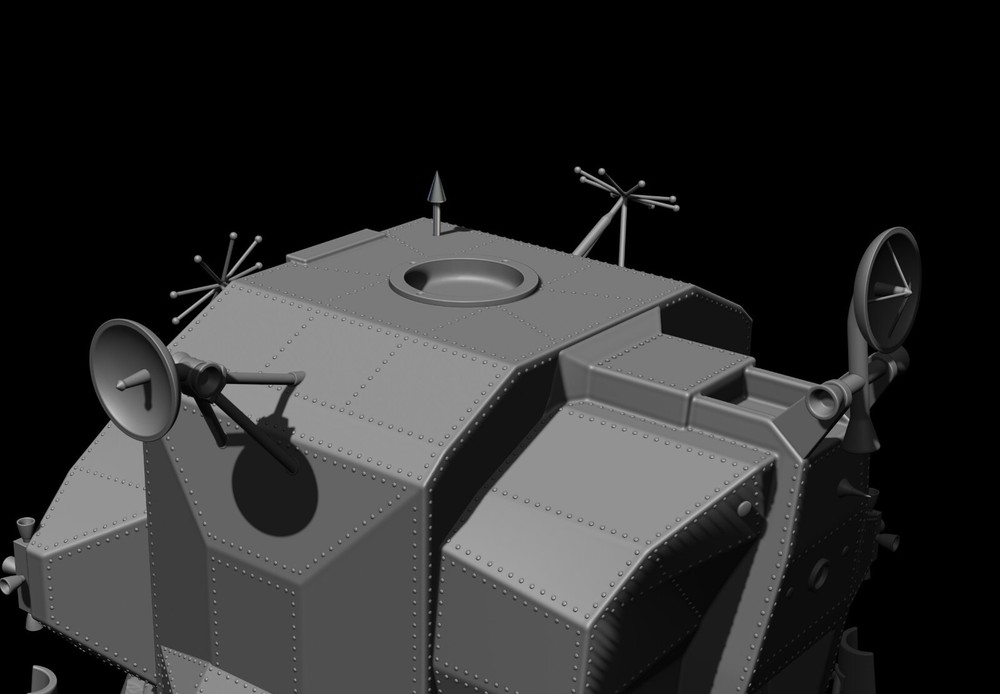 Lunar Module Apollo 11 - STL-OBJ FILES - FOR 3D printers